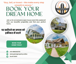 Best flat for sale in khanpur-1,2,3bhk